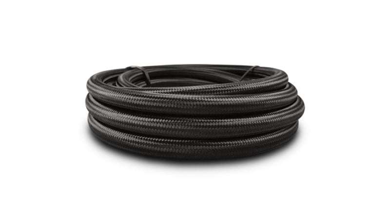 Vibrant -6 AN Black Nylon Braided Flex Hose (5 foot roll) Vibrant Hoses AXOPROS