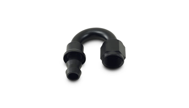 Vibrant -6AN Push-On 180 Deg Hose End Fitting - Aluminum Vibrant Fittings AXOPROS