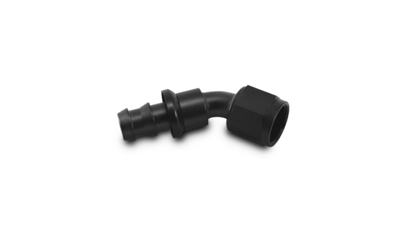 Vibrant -6AN Push-On 45 Deg Hose End Fitting - Aluminum Vibrant Fittings AXOPROS