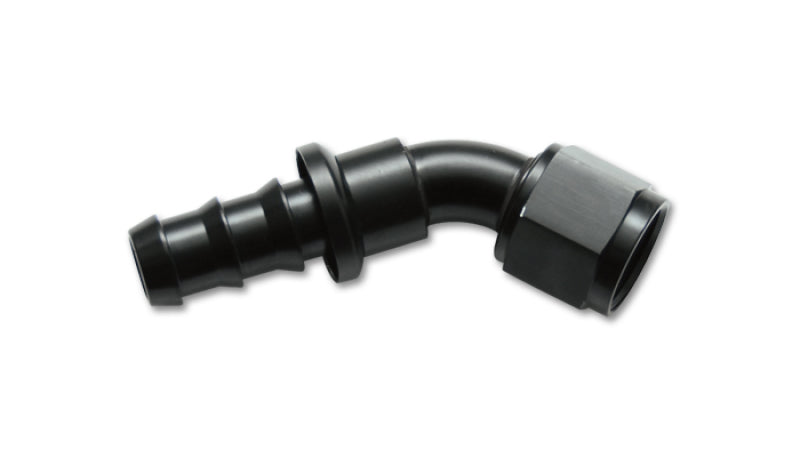 Vibrant -8AN Push-On 45 Deg Hose End Fitting - Aluminum Vibrant Fittings AXOPROS