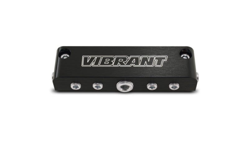 Vibrant Aluminum Vacuum Manifold (new design) - Black Vibrant Fittings AXOPROS