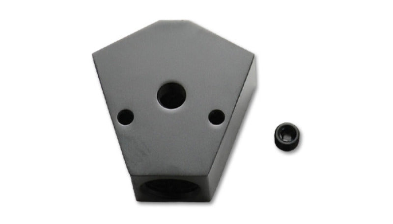 Vibrant Billet Aluminum Y-Block Fitting with 1/8in NPT Port - 1/2in NPT x 1/2in NPT x 1/2in NPT Vibrant Fittings AXOPROS