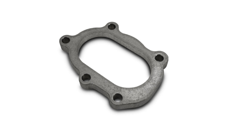 Vibrant GT25R / GT28R Discharge Flange with Oval Outlet (5 Bolt) Mild Steel 1/2in Thick Vibrant Flanges AXOPROS