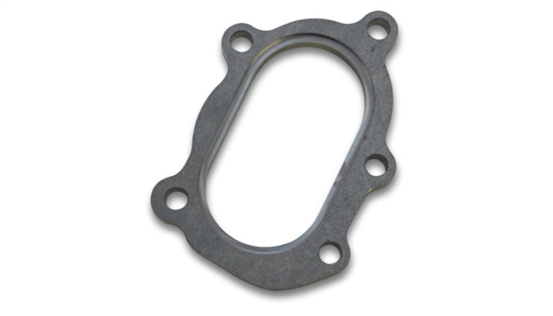 Vibrant GT25R / GT28R Discharge Flange with Oval Outlet (5 Bolt) T304 SS 1/2in Thick Vibrant Flanges AXOPROS