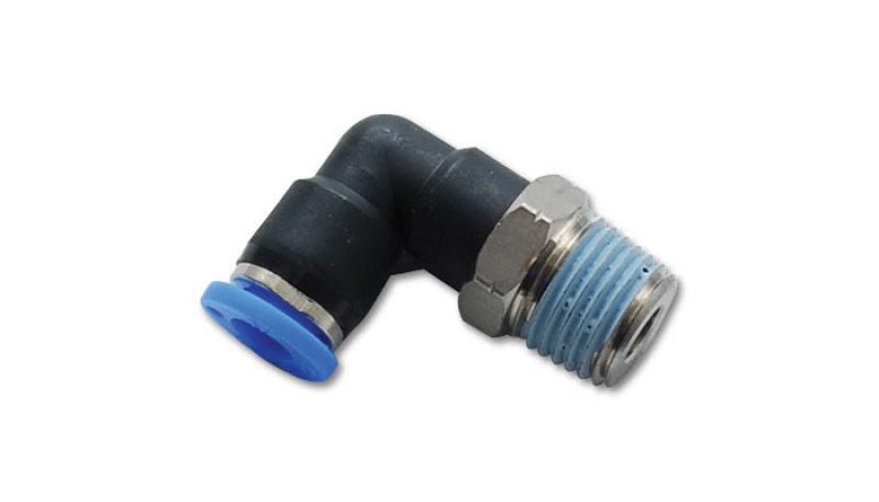 Vibrant Male Elbow Pneumatic Vacuum Fitting (1/4in NPT Thread) - for use with 1/4in (6mm) OD tubing Vibrant Fittings AXOPROS