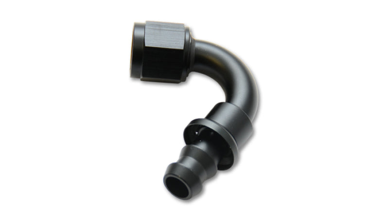 Vibrant Push-On 120 Degree Hose End Elbow Fitting - -4AN Vibrant Fittings AXOPROS
