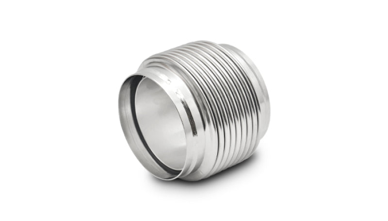 Vibrant SS Bellow Assembly w/ Solid Liner 4in inlet/outlet ID x 4in overall L Electro Polished Vibrant Flanges AXOPROS