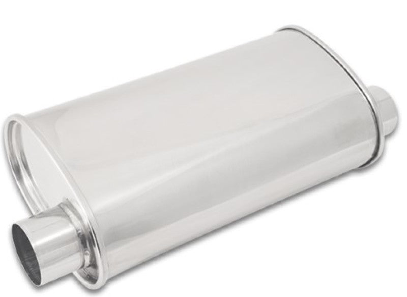Vibrant StreetPower Oval Muffler 5in x 9in x 15in - 2.5in inlet/outlet (Offset-Offset Same Side) Vibrant Muffler AXOPROS