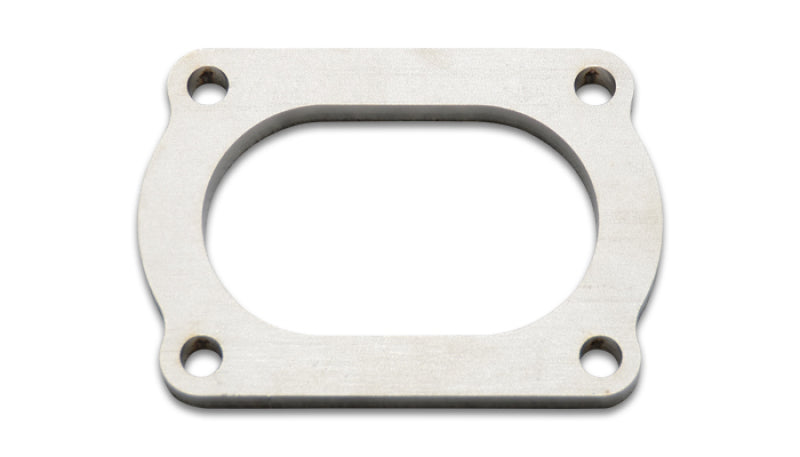 Vibrant T304 SS 4 Bolt Flange for 3in O.D. Oval tubing Vibrant Flanges AXOPROS