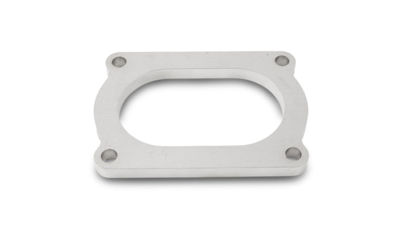 Vibrant T304 SS 4 Bolt Flange for 3in O.D. Oval tubing Vibrant Flanges AXOPROS