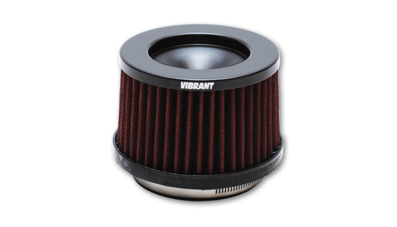 Vibrant The Classic Perf Air Filter 4.75in O.D. Cone x 3-5/8in Tall x 4in inlet I.D. Turbo Outlets Vibrant Air Filters - Universal Fit  AXOPROS