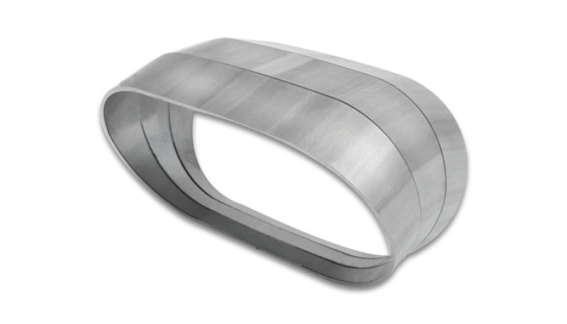 Vibrant Vertical 304 SS Oval Pie Cuts 4.0in OD Tight 45 Degree Elbow Vibrant Steel Tubing AXOPROS