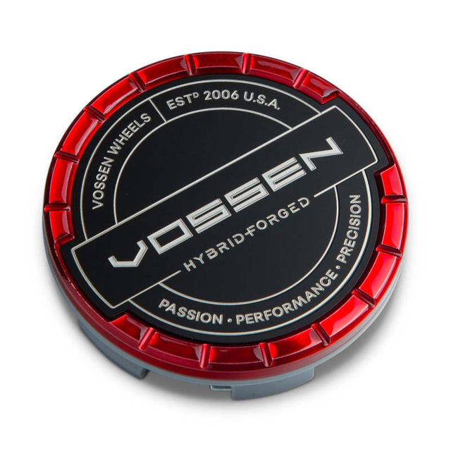 Vossen Billet Sport Cap - Large - Hybrid Forged - Vossen Red Vossen Wheel Center Caps  AXOPROS