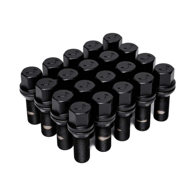 Vossen Lug Bolt - 14x1.25 - 30mm - 17mm Hex - Cone Seat - Black (Set of 20) Vossen Wheel Bolts  AXOPROS