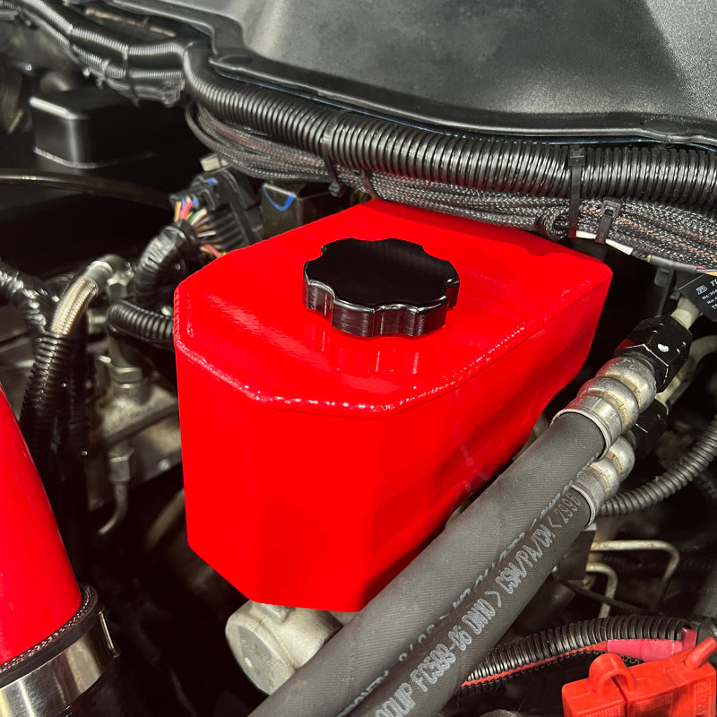 Wehrli 06-23 Cummins 5.9L/6.7L Brake Master Cylinder Reservoir Cover - Bengal Red Wehrli Brake Master Cylinder AXOPROS