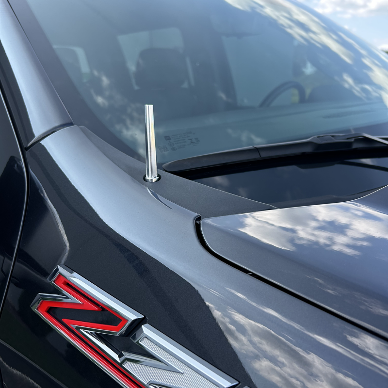 Wehrli 07.5-19 Chevrolet 6.6L Duramax Billet TIG Torch Stubby Antenna - Gloss Black Wehrli Antennas AXOPROS