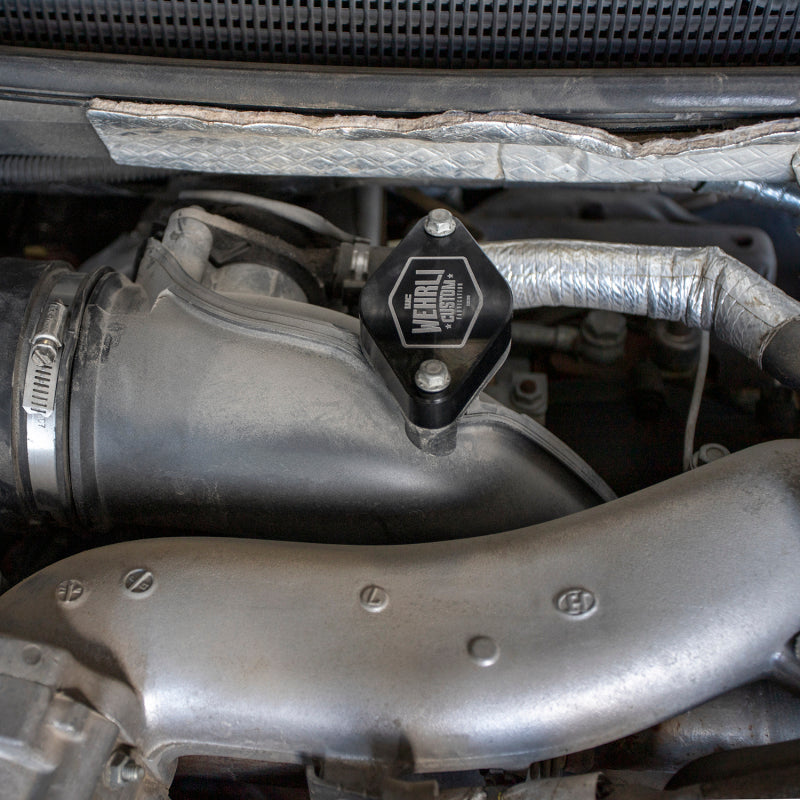 Wehrli 11-16 Chevrolet 6.6L LML Duramax Turbo Resonator Billet Block Off Plate Wehrli Block Off Plates AXOPROS