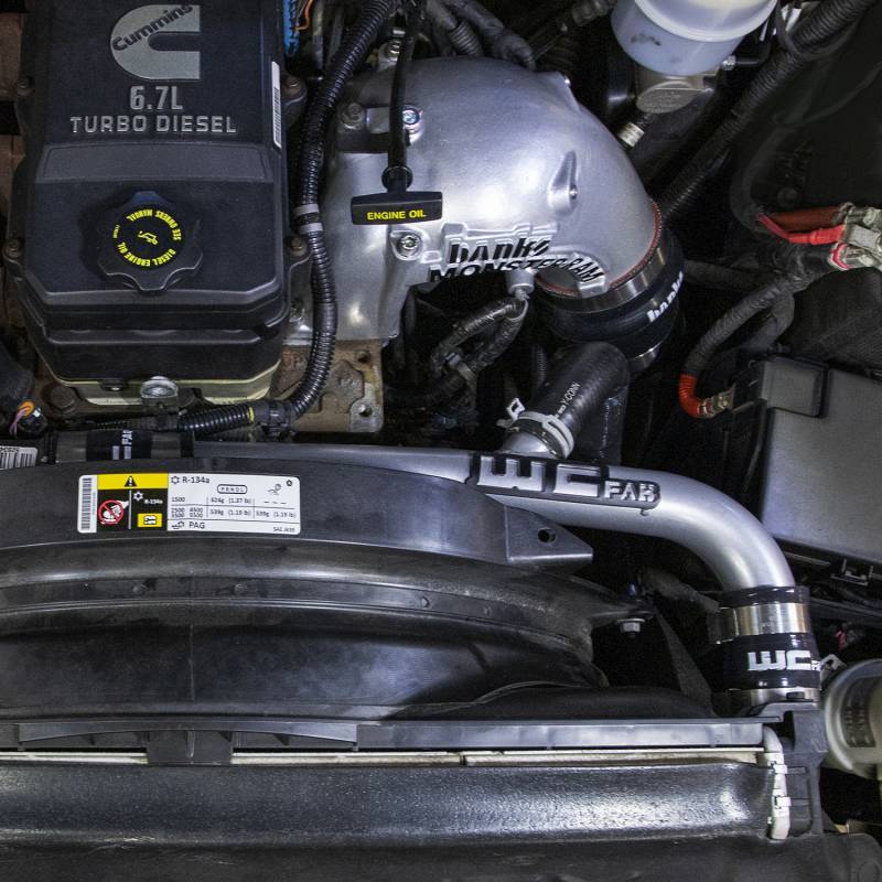 Wehrli 13-15 Dodge Cummins 6.7L w/Dual Radiator Upper Coolant Pipe - Bengal Red Wehrli Radiator Hoses  AXOPROS