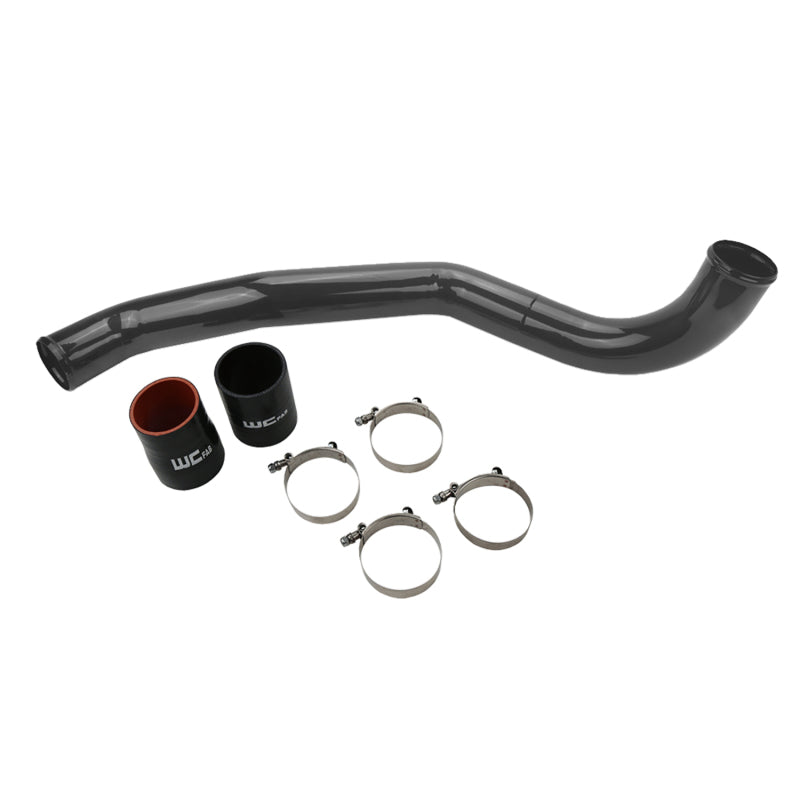 Wehrli 17-19 Chevrolet 6.6L L5P Duramax Driver Side 3in Intercooler Pipe - Gloss Black Wehrli Intercooler Pipe Kits AXOPROS