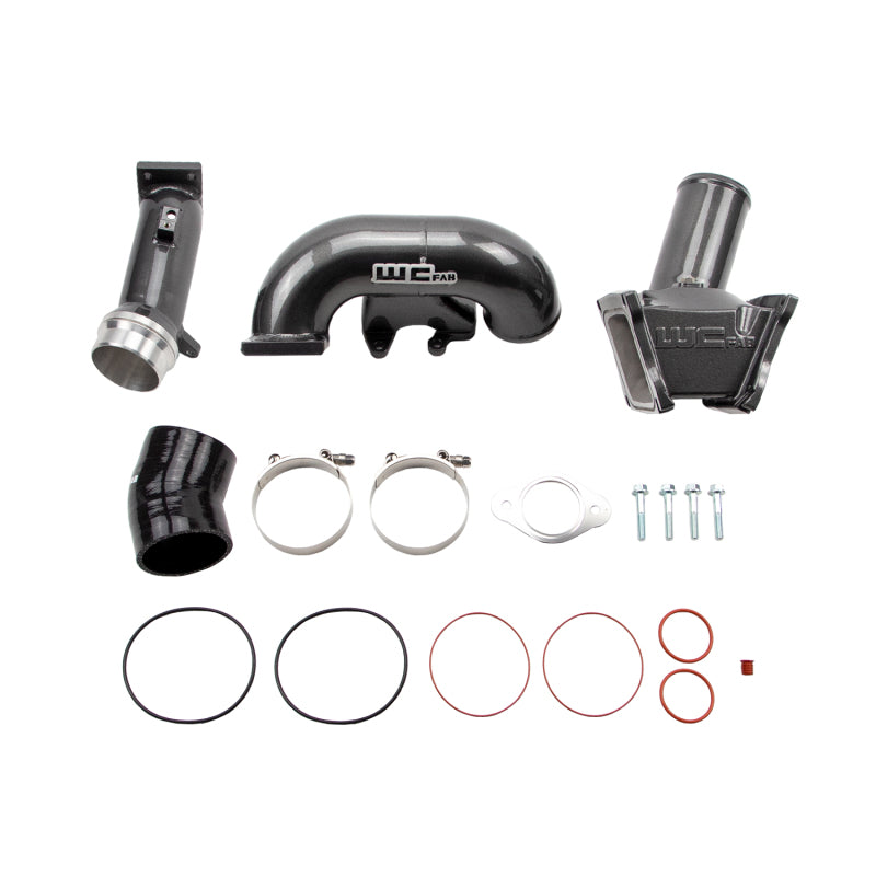 Wehrli 2006-2007 LBZ Duramax High Flow 3in Y-Bridge Kit- Gloss Black Wehrli Intake Elbows AXOPROS