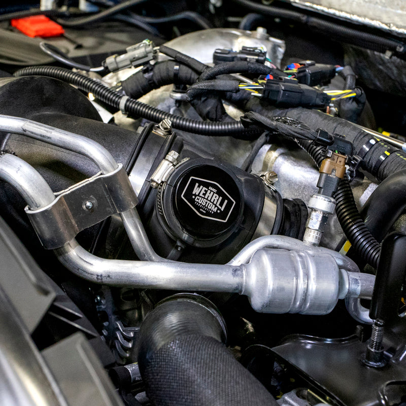 Wehrli 2017-2024 Chevrolet 6.6L L5P Duramax Intake Resonator Delete Plug - Black Anodized - AXOPROS