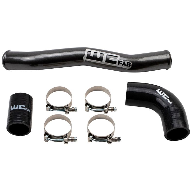 Wehrli 2020-2024 Chevrolet 6.6L L5P Duramax Upper Coolant Pipe - Gloss White Wehrli Radiator Hoses  AXOPROS