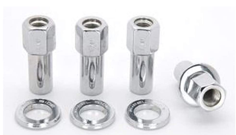 Weld Open End Lug Nuts w/ Centered Washers 1/2in. RH - 4pk. Weld Lug Nuts AXOPROS