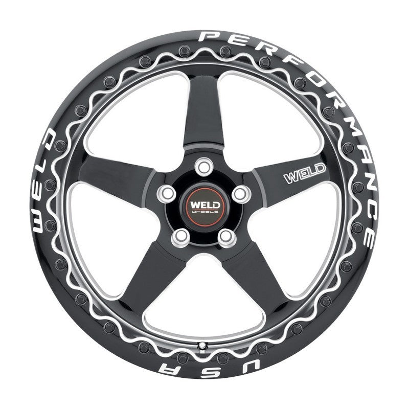 Weld S904 17x10 Ventura Beadlock 5x112 ET40 BS7.1 Gloss BLK MIL DIA 78.1 Weld Wheels - Cast AXOPROS