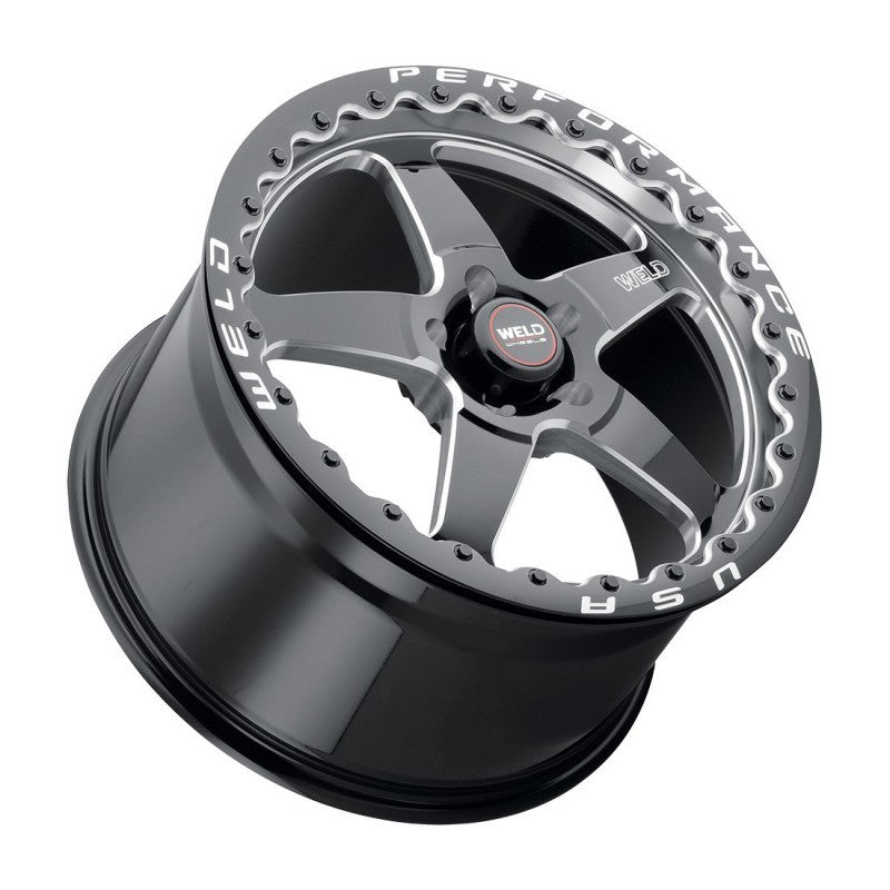 Weld S904 17x10 Ventura Beadlock 5x112 ET40 BS7.1 Gloss BLK MIL DIA 78.1 Weld Wheels - Cast AXOPROS
