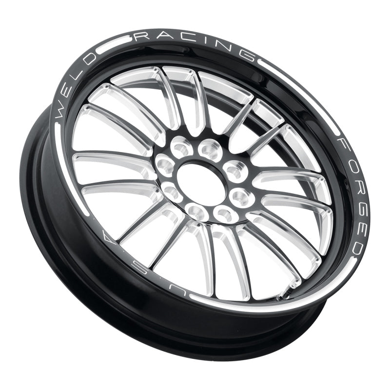 Weld Tuner Import 15x3.5 / 4x100mm BP / 2.25in. BS 1-Piece Black Wheel Weld Wheels - Forged AXOPROS
