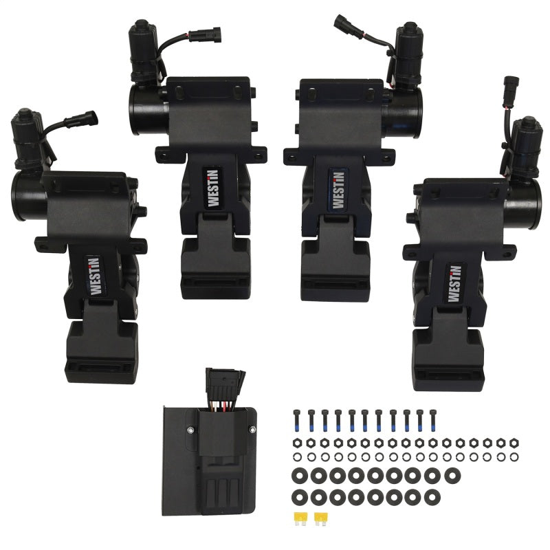 Westin 15-23 Ford F-150 SuperCrew / 17-23 F-250/350 CrewCab Pro-e Running Boards - Tex. Blk Westin Running Boards  AXOPROS