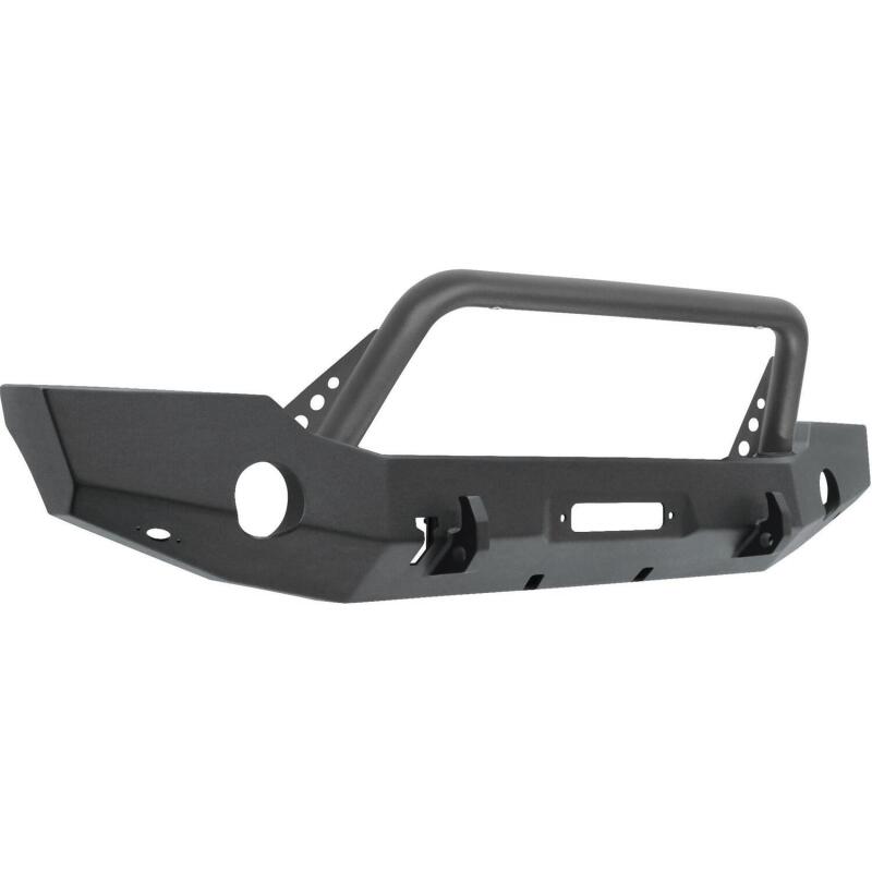 Westin 18-19 Jeep Wrangler JL WJ2 Full Width Front Bumper w/Bull Bar Textured Black Westin Bumpers - Steel AXOPROS