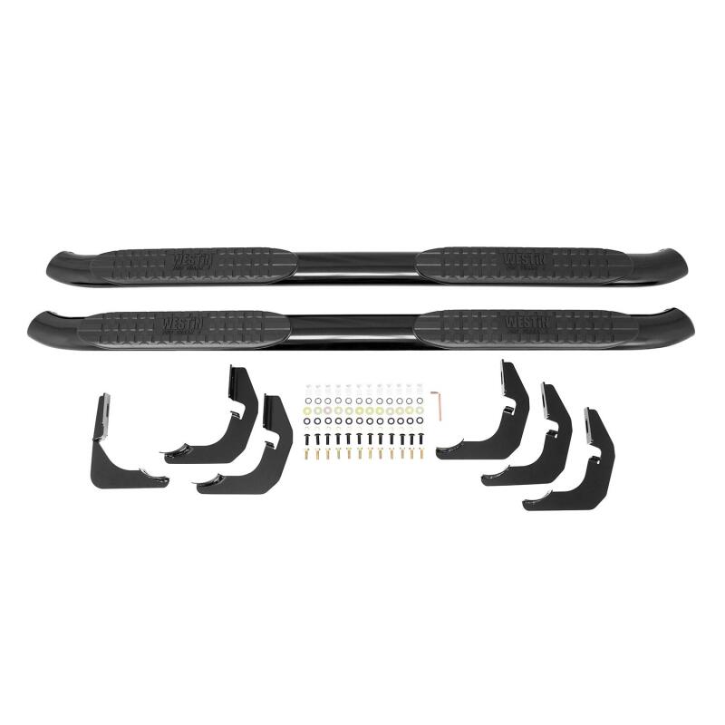 Westin 2009-2018 Dodge/Ram 15/25/3500 Crew Cab PRO TRAXX 4 Oval Nerf Step Bars - Black Westin Nerf Bars AXOPROS