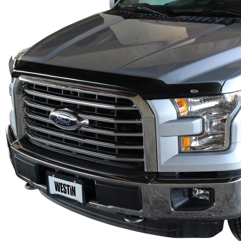 Westin 2015-2017 Ford F-150 Wade Platinum Bug Shield - Smoke Westin Stone/Bug Deflectors  AXOPROS