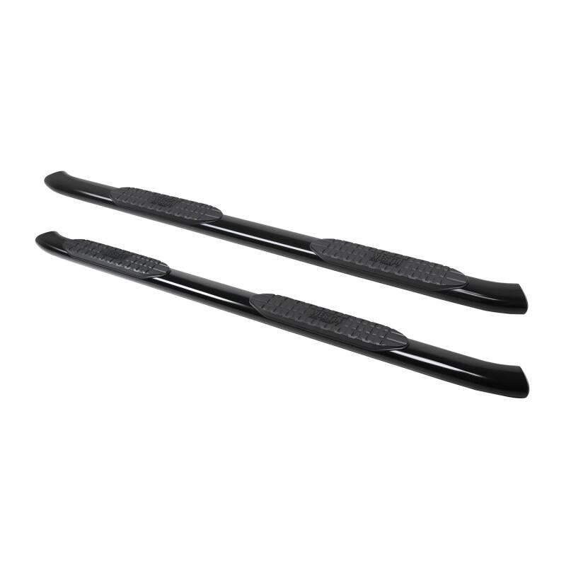 Westin 2019 Chevrolet Silverado/Sierra 1500 Crew Cab Non LD PRO TRAXX 5 Oval Nerf Step Bars - Black Westin Nerf Bars AXOPROS