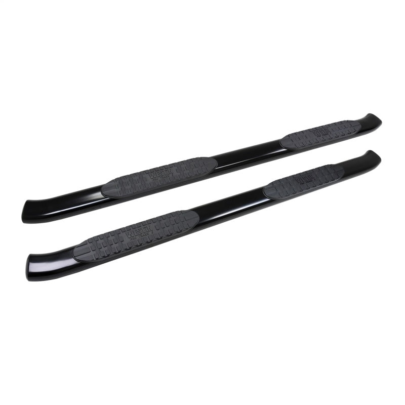 Westin 2019 Chevrolet Silverado/Sierra 1500 Crew Cab Non LD PRO TRAXX 5 Oval Nerf Step Bars - Black Westin Nerf Bars AXOPROS