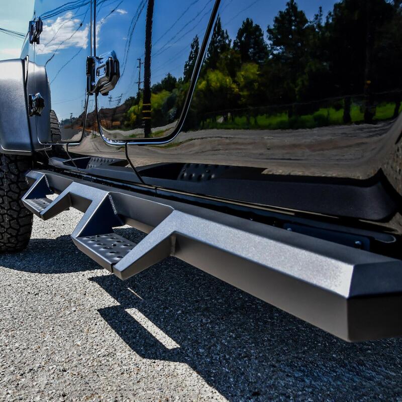 Westin 2020 Jeep Gladiator HDX Drop Nerf Step Bars - Textured Black Westin Nerf Bars AXOPROS