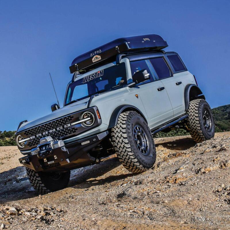 Westin 21-23 Ford Bronco 4dr (Excl. Bronco Sport) Rock Slider - Textured Black Westin Body Armor & Rock Rails AXOPROS