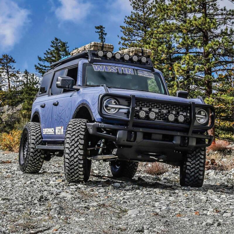 Westin 21-23 Ford Bronco (Excl. Bronco Sport)XTS Front Bumper Brush Guard for OEM Bumper - Tex Black Westin Bumpers - Steel AXOPROS