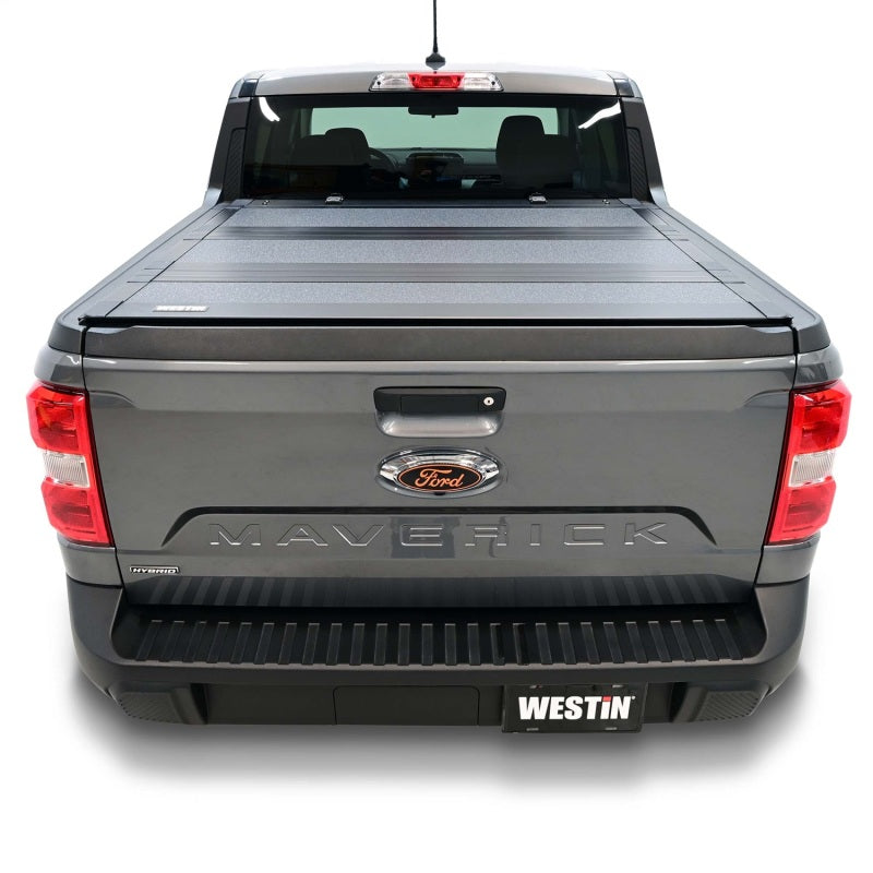 Westin 22-23 Ford Maverick 4WD 4ft. 6in. Bed Hard Tri-Fold Tonneau Cover - Black Westin Tonneau Covers - Hard Fold AXOPROS