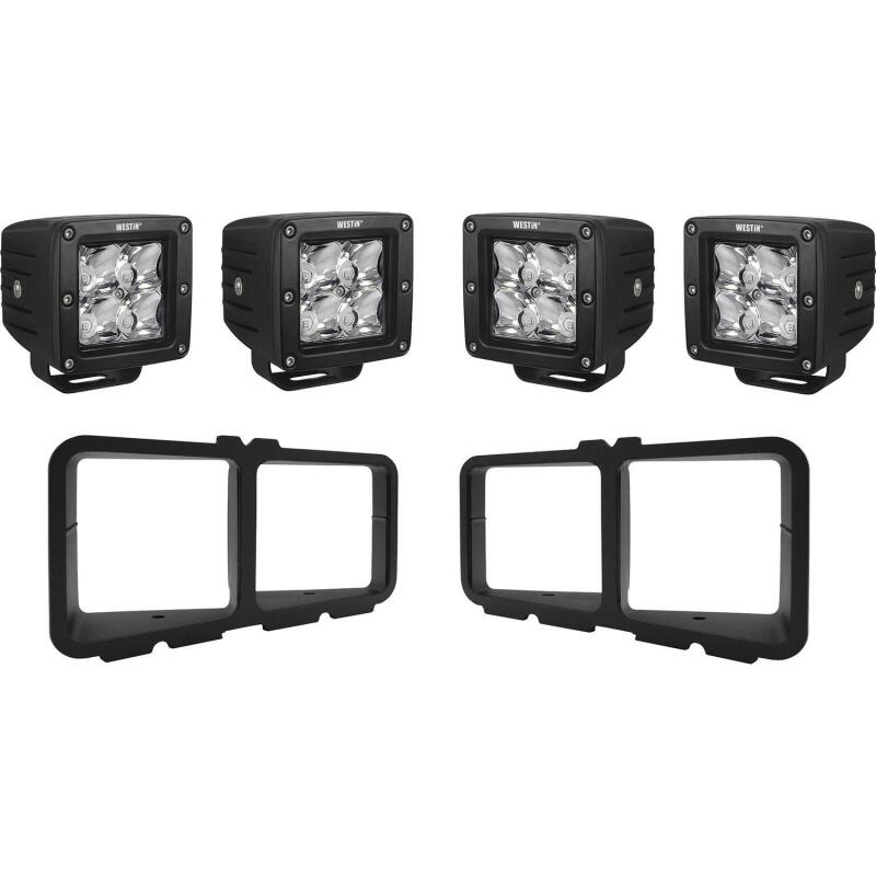 Westin Universal Light Kit for Outlaw Front Bumpers - Textured Black Westin Bumper Lights AXOPROS