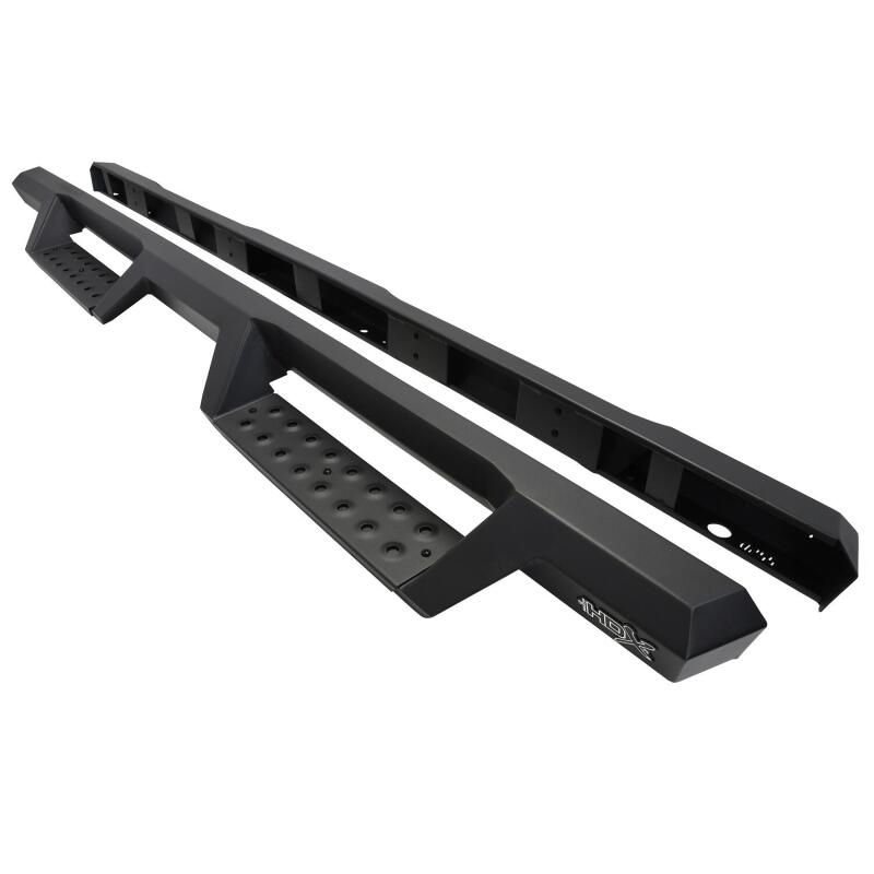 Westin/HDX 17-18 Ford F-150 SuperCrew Drop Nerf Step Bars - Textured Black Westin Nerf Bars AXOPROS