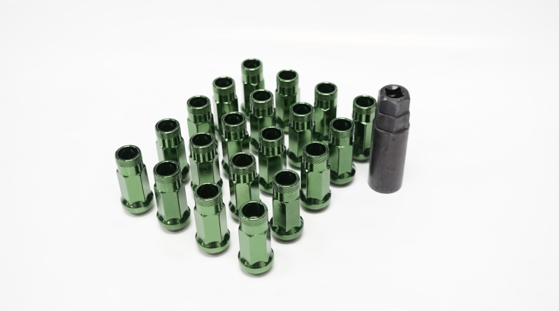 Wheel Mate 12x1.50 48mm Muteki SR48 Dark Green Open End Lug Nuts Wheel Mate Lug Nuts  AXOPROS