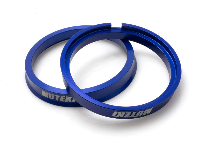 Wheel Mate Muteki Tesla Hub Ring Set 73mm x 64mm - 2 Piece Blue Wheel Mate Hubcentric Rings  AXOPROS