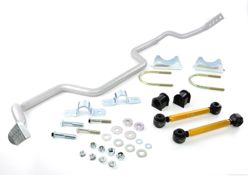 Whiteline 05+ Ford Mustang Coupe 8 cyl (Inc Shelby GT / GT500) Rear 27mm Heavy Duty Adj Swaybar Whiteline Sway Bars AXOPROS