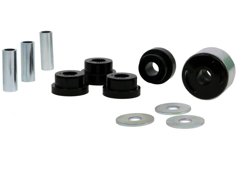 Whiteline 08-15 Mitsubishi Lancer Evo Rear Differential Mount Bushing Kit Whiteline Differential Bushings  AXOPROS