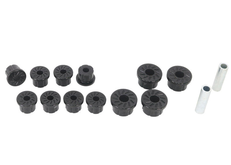 Whiteline 1986-1995 Suzuki Samurai Front Leaf Spring Eye And Shackle Bushings Whiteline Spring Insulators AXOPROS