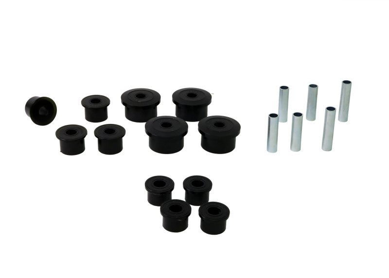 Whiteline 1986-1999 Jeep Cherokee Spring - Eye Front/Rear And Shackle Bushing Whiteline Spring Insulators  AXOPROS