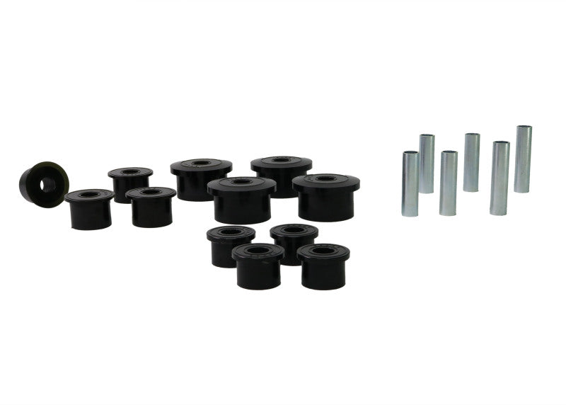 Whiteline 1986-1999 Jeep Cherokee Spring - Eye Front/Rear And Shackle Bushing Whiteline Spring Insulators  AXOPROS