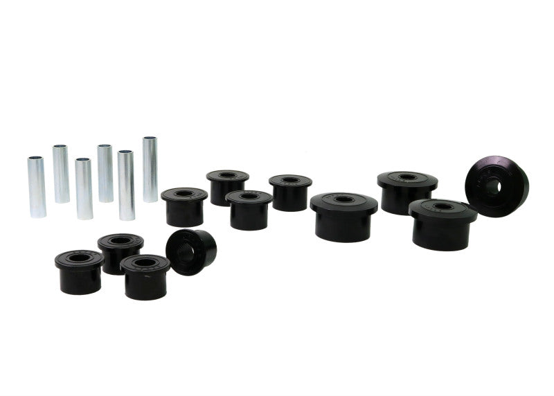 Whiteline 1986-1999 Jeep Cherokee Spring - Eye Front/Rear And Shackle Bushing Whiteline Spring Insulators  AXOPROS